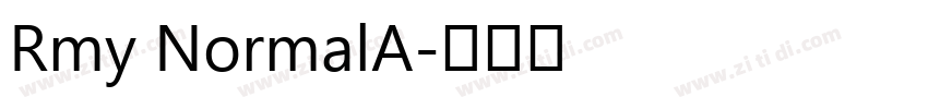 Rmy NormalA字体转换